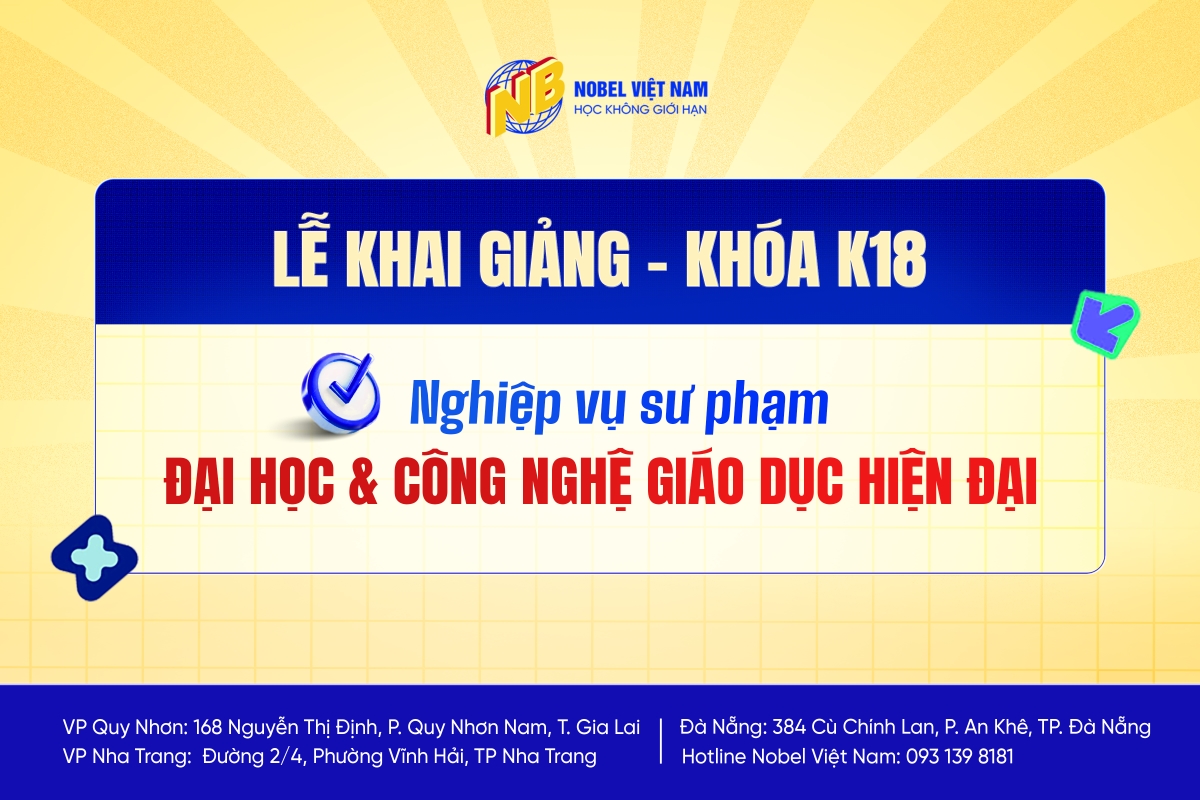KHAI GIẢNG THÀNH CÔNG LỚP NVSP ĐẠI HỌC & CÔNG NGHỆ GIÁO DỤC HIỆN ĐẠI K18